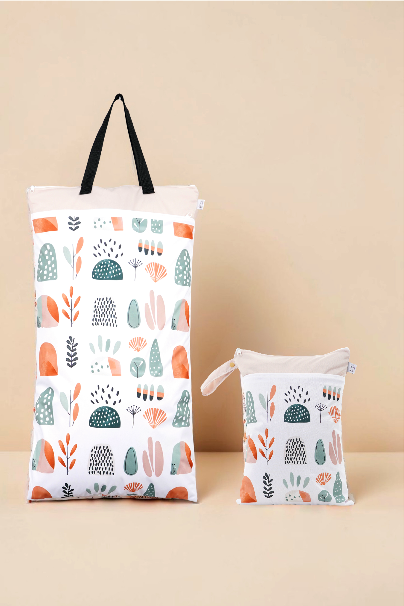 Nilpfi Maxi & XXL 2er Set "Abenteuer in der Formenwelt" – Nasstaschen für Kita & Kindergarten
