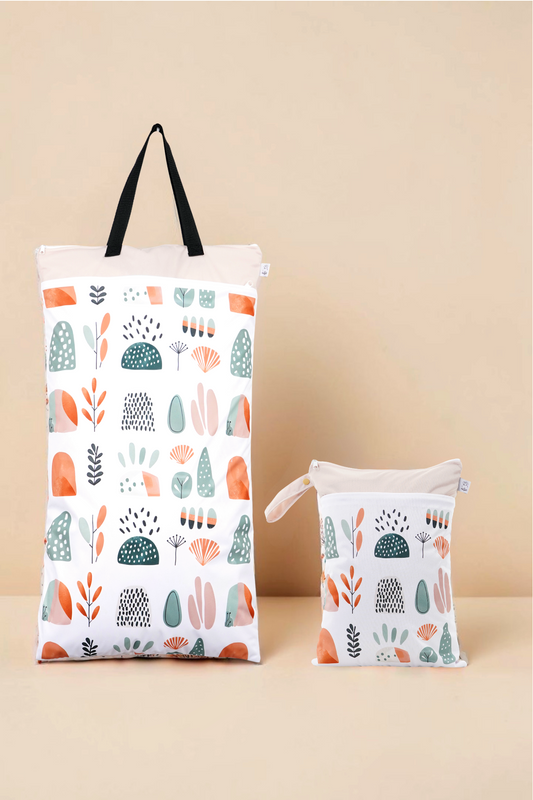 Nilpfi Maxi & XXL 2er Set "Abenteuer in der Formenwelt" – Nasstaschen für Kita & Kindergarten