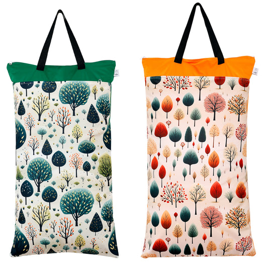 Nilpfi XXL Wetbag 2er Set "Waldgeflüster"