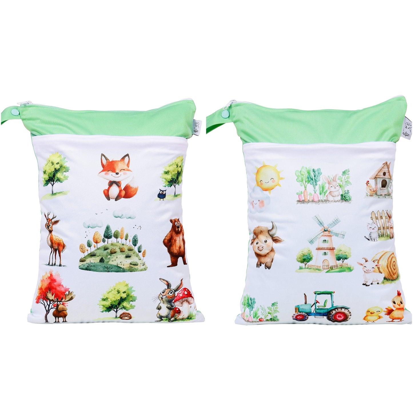 Wetbag Maxi 2er Set "Papa Bär" Nasstasche