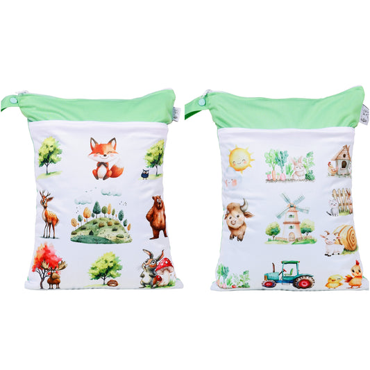 Wetbag Maxi 2er Set "Papa Bär" Nasstasche