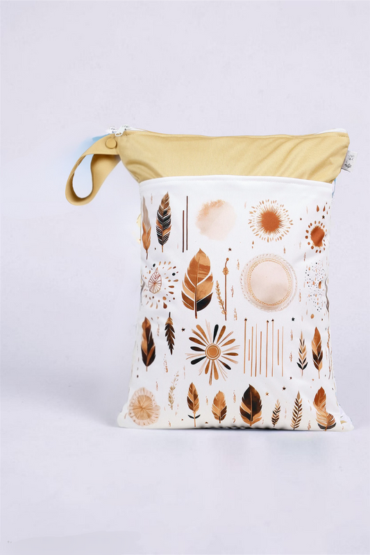 Wetbag "goldene Perle"– personalisierbare Nasstasche für Kita & Kindergarten und Reisen