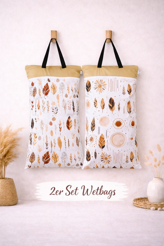 Nilpfi XXL Wetbag 2er Set "goldene Perle"