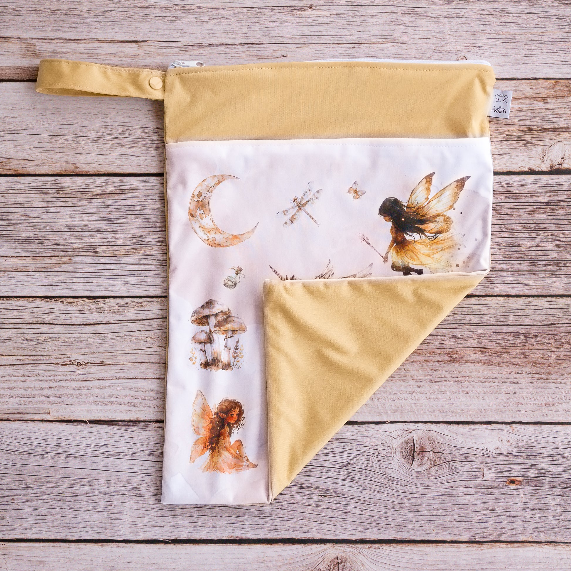 Wetbag für Baby Windeln und Kita wasserdicht wiederverwendbar praktische Nasstasche für unterwegs