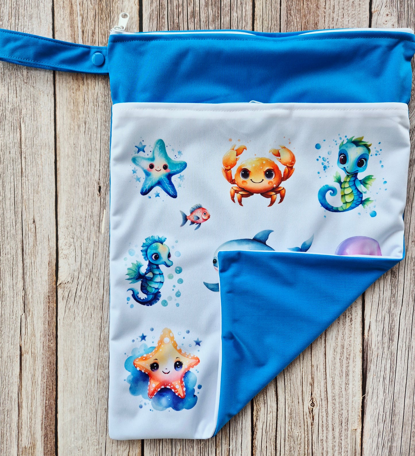 Wetbag für Baby Windeln und Kita wasserdicht wiederverwendbar praktische Nasstasche für unterwegs