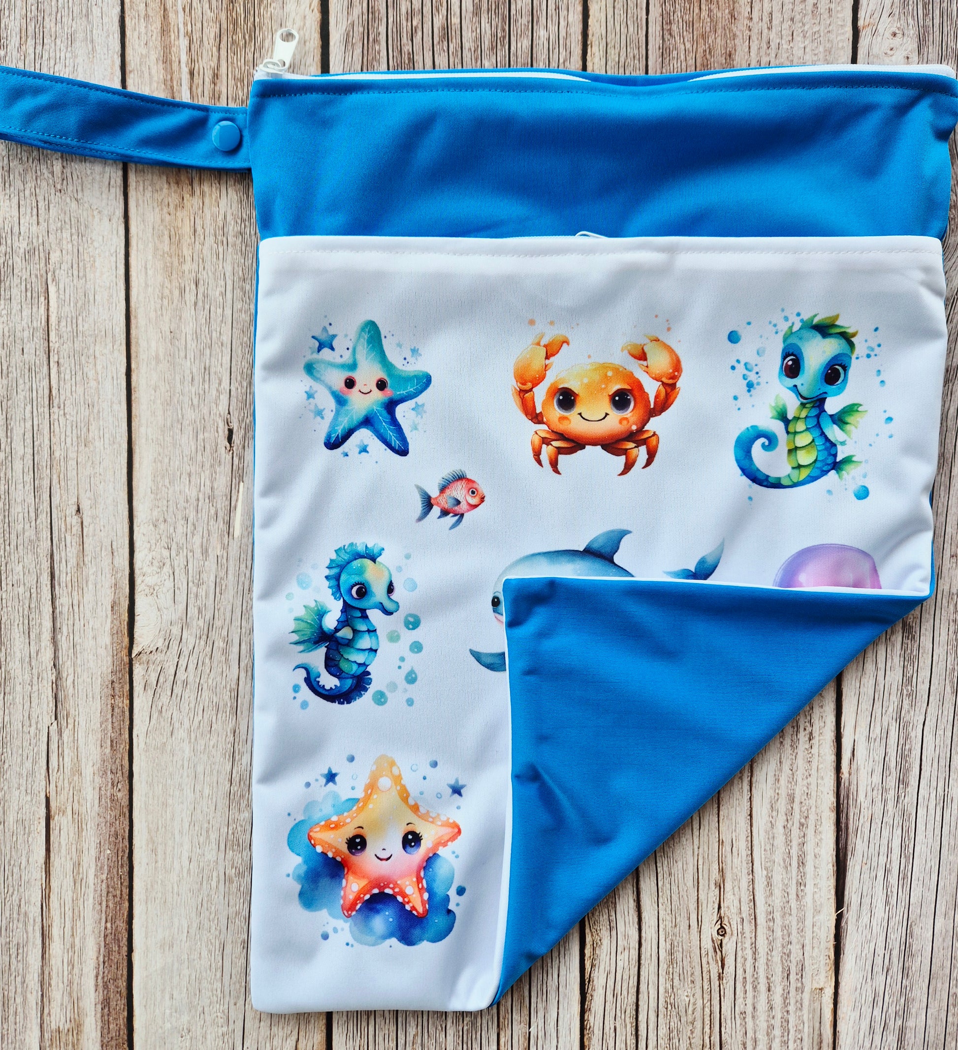 Wetbag für Baby Windeln und Kita wasserdicht wiederverwendbar praktische Nasstasche für unterwegs