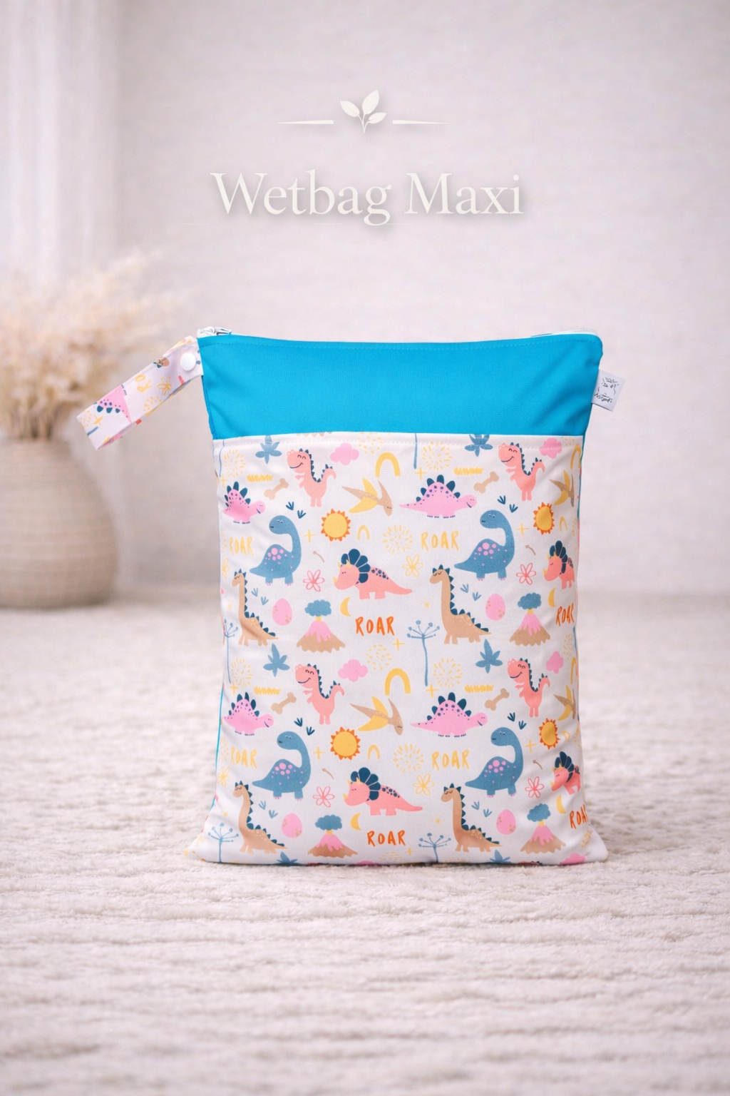 Wetbag Maxi für Baby Windeln und Kita wasserdichte Nasstasche mit Waldtiere Motiv praktisch für unterwegs