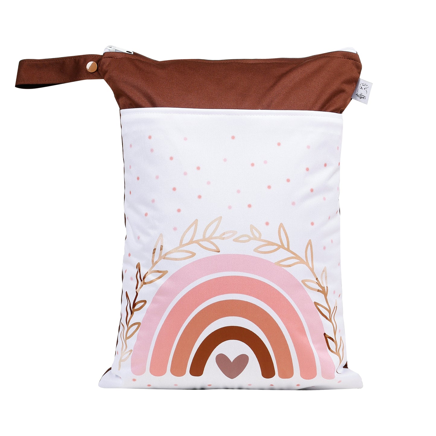 Personalisierte Wetbag mit Namen für Baby Geschenk Fuchs Regenbogen Design XXL und Maxi Set