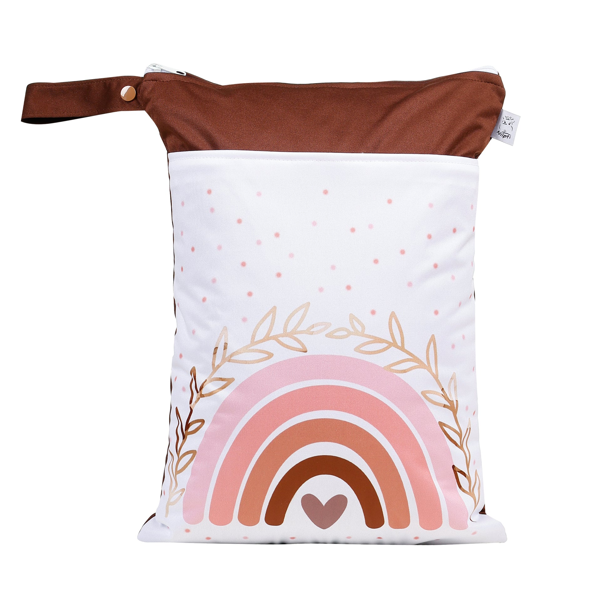 Personalisierte Wetbag mit Namen für Baby Geschenk Fuchs Regenbogen Design XXL und Maxi Set