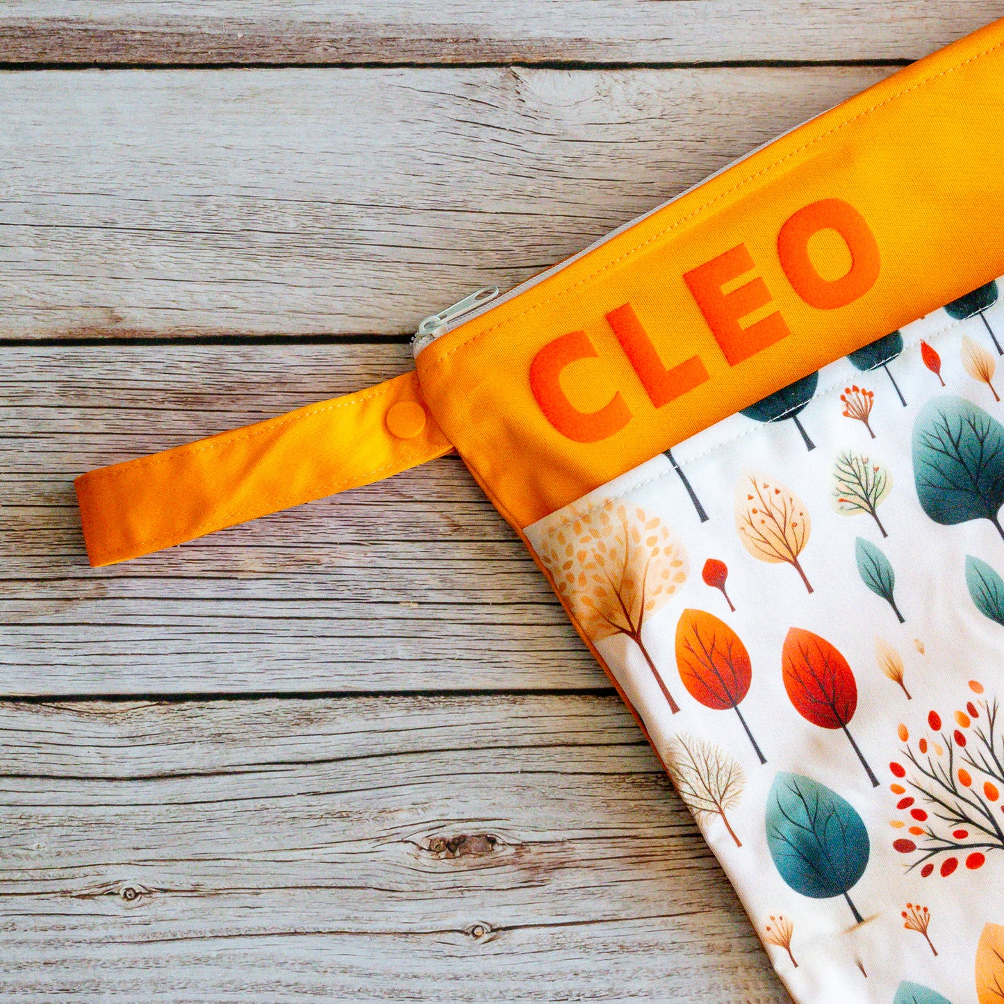 Personalisierte Wetbag mit Namen für Baby Geschenk süßes wald Tier Design XXL und Maxi Set