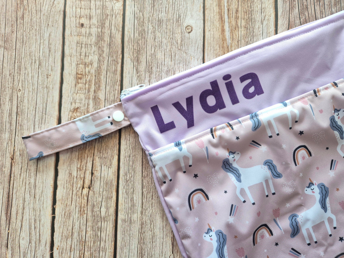 Personalisierte Wetbag mit Namen individuelles Baby Geschenk praktisch und süß mit Tiermotiv
