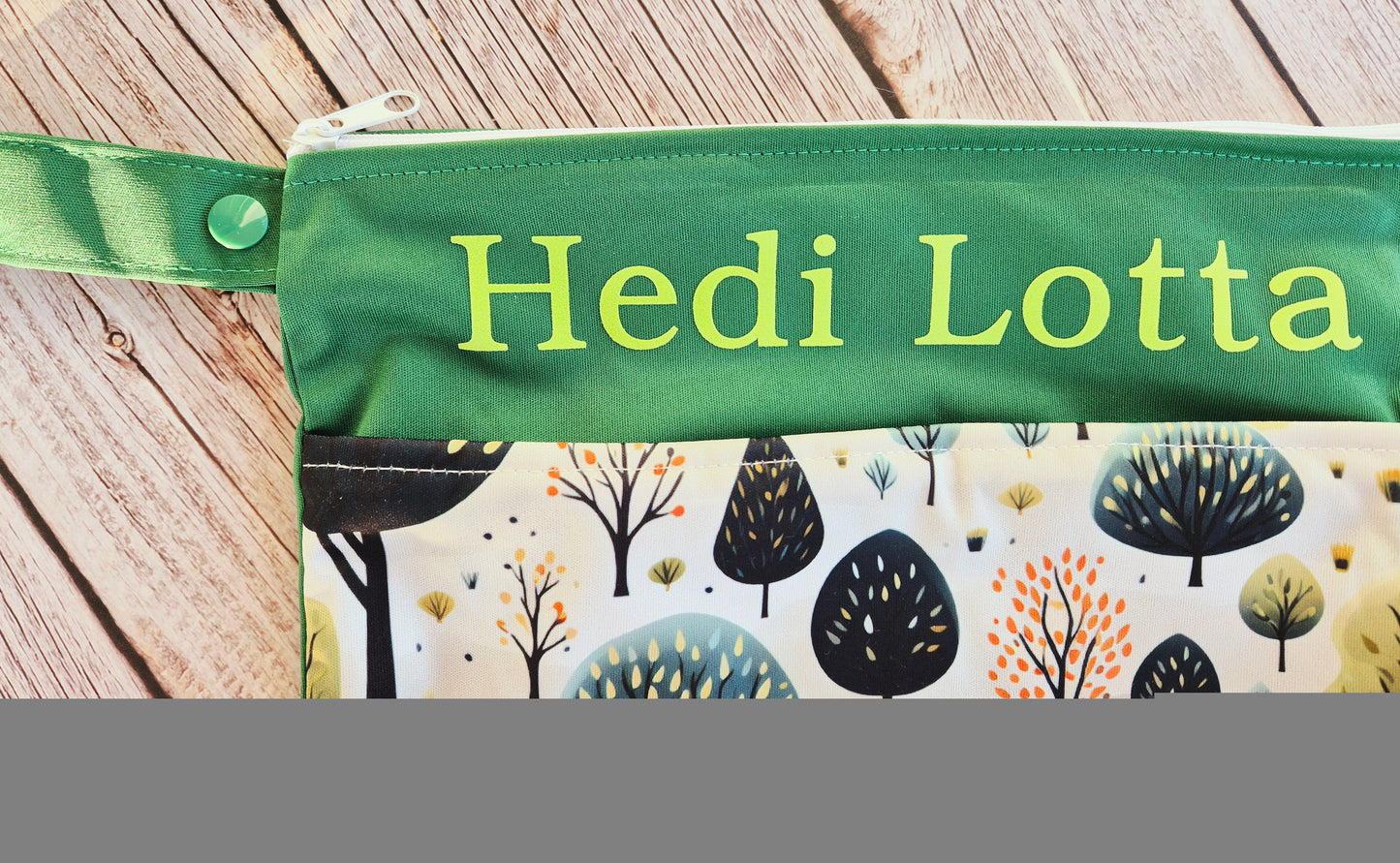 Personalisierte Wetbag mit Namen individuelles Baby Geschenk praktisch und süß mit Tiermotiv