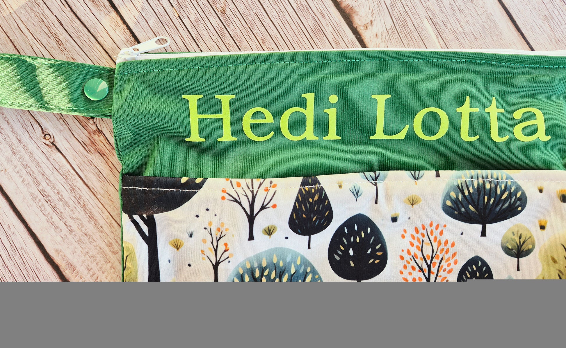 Personalisierte Wetbag mit Namen individuelles Baby Geschenk praktisch und süß mit Tiermotiv