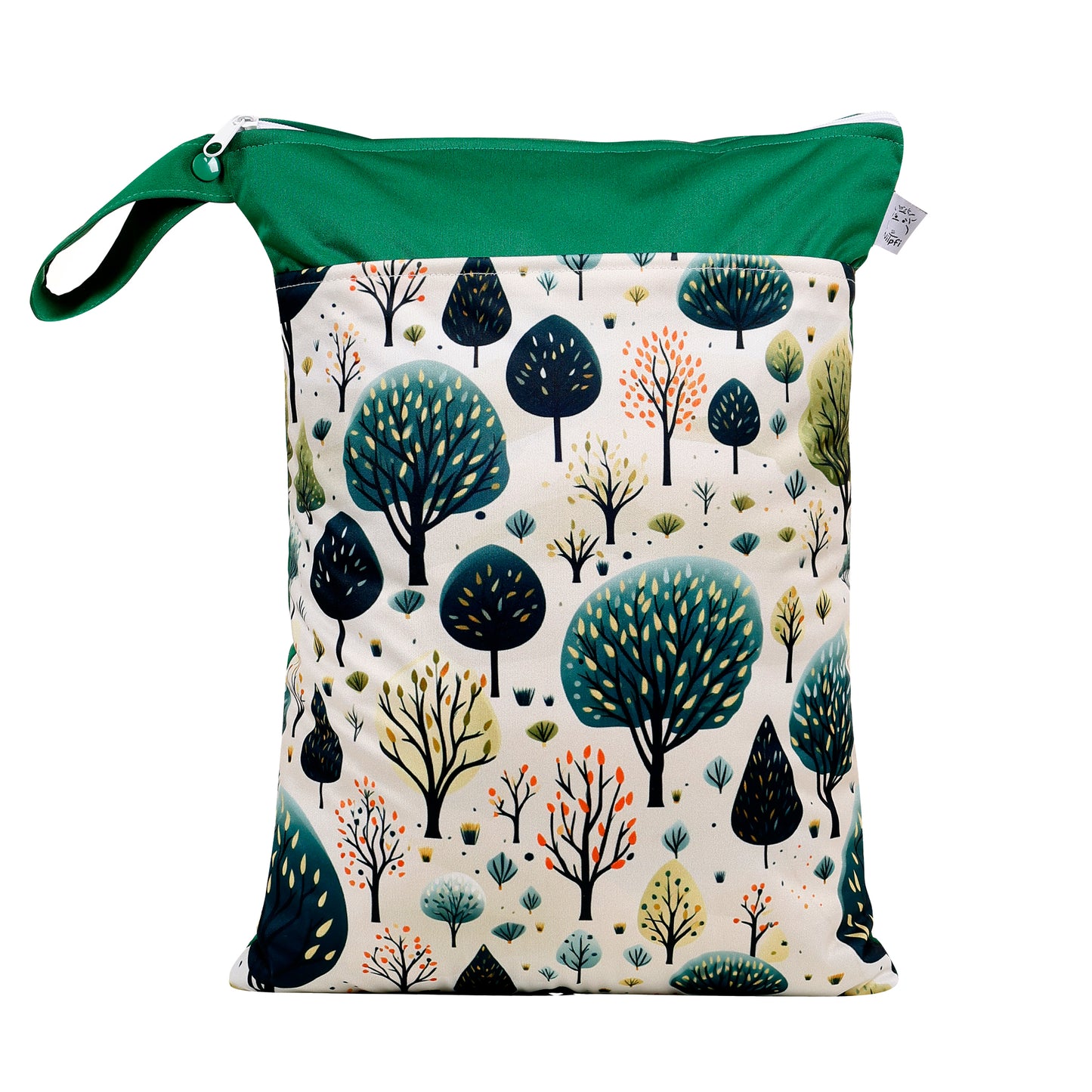 Personalisierte Wetbag mit Namen für Baby Geschenk süßes Wald Baum Design XXL und Maxi Set