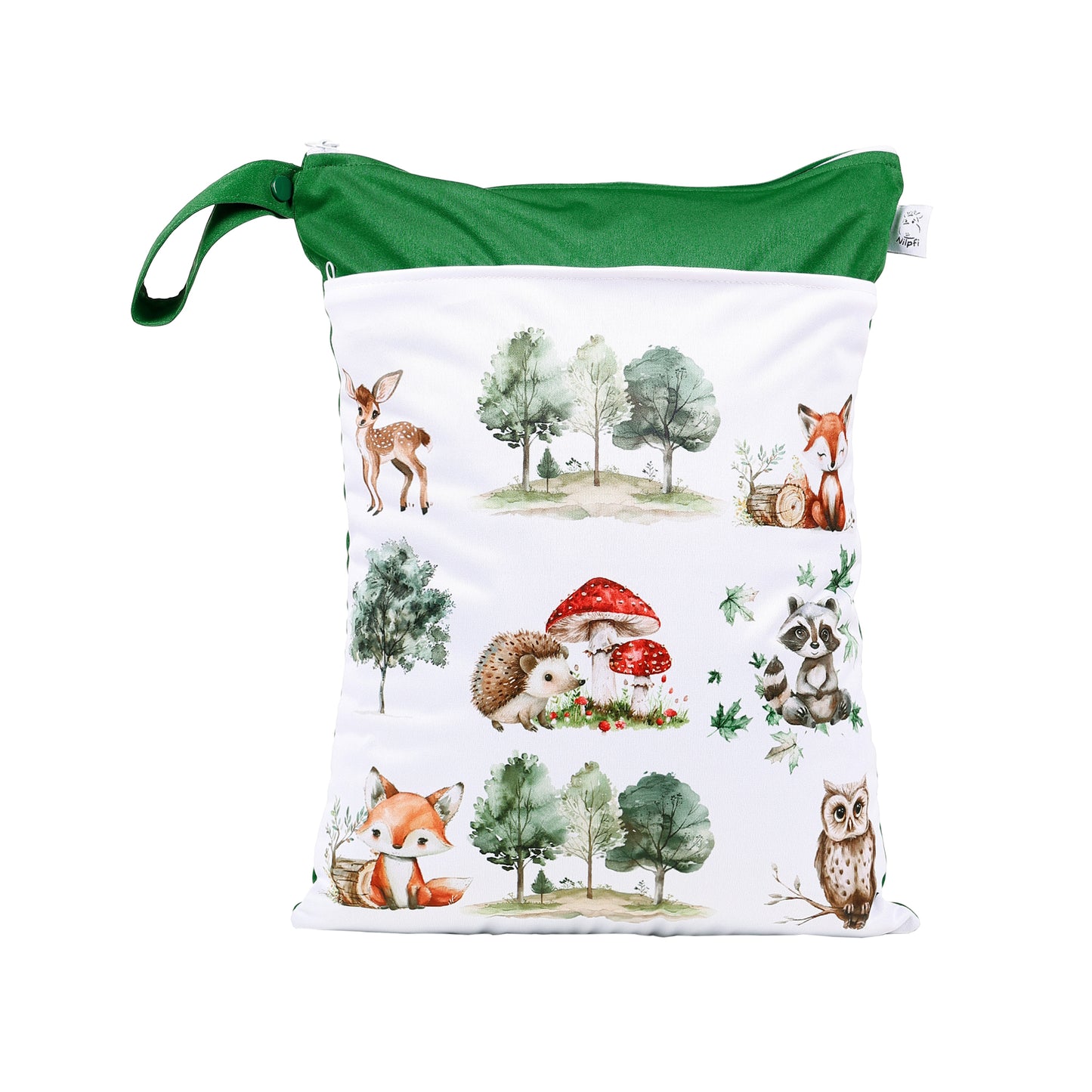 Personalisierte Wetbag mit Namen für Baby Geschenk Waldtiere Tier Design XXL und Maxi Set