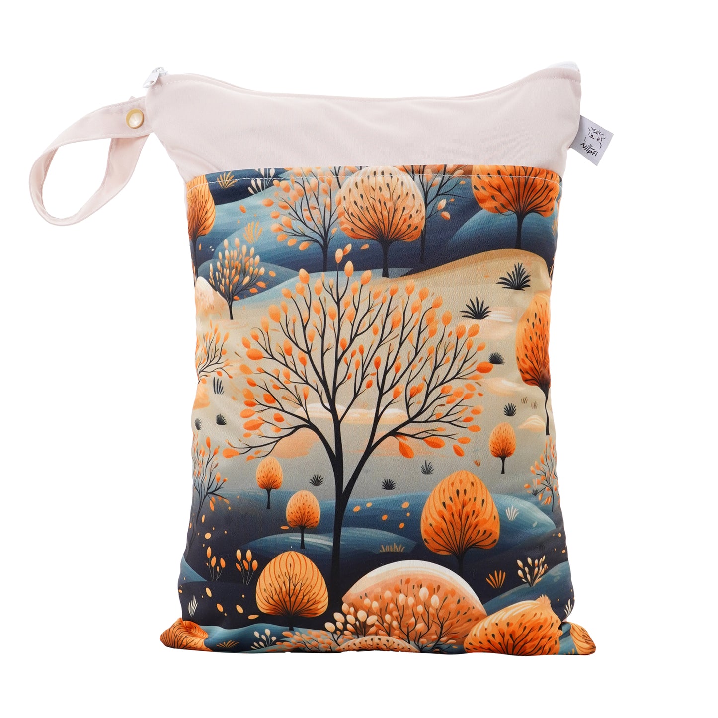 Personalisierte Wetbag mit Namen für Baby Geschenk süßes Wald Tier Design XXL und Maxi Set