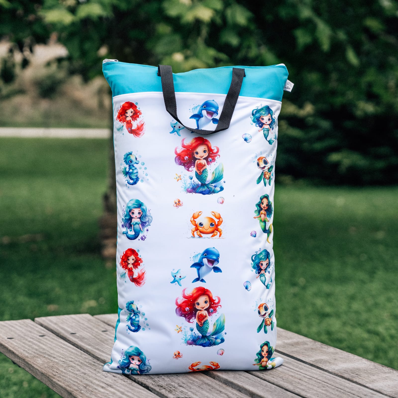 Wetbag Set für Baby Windeln und Kita wasserdicht wiederverwendbar praktische Nasstasche XXL und Maxi Größe