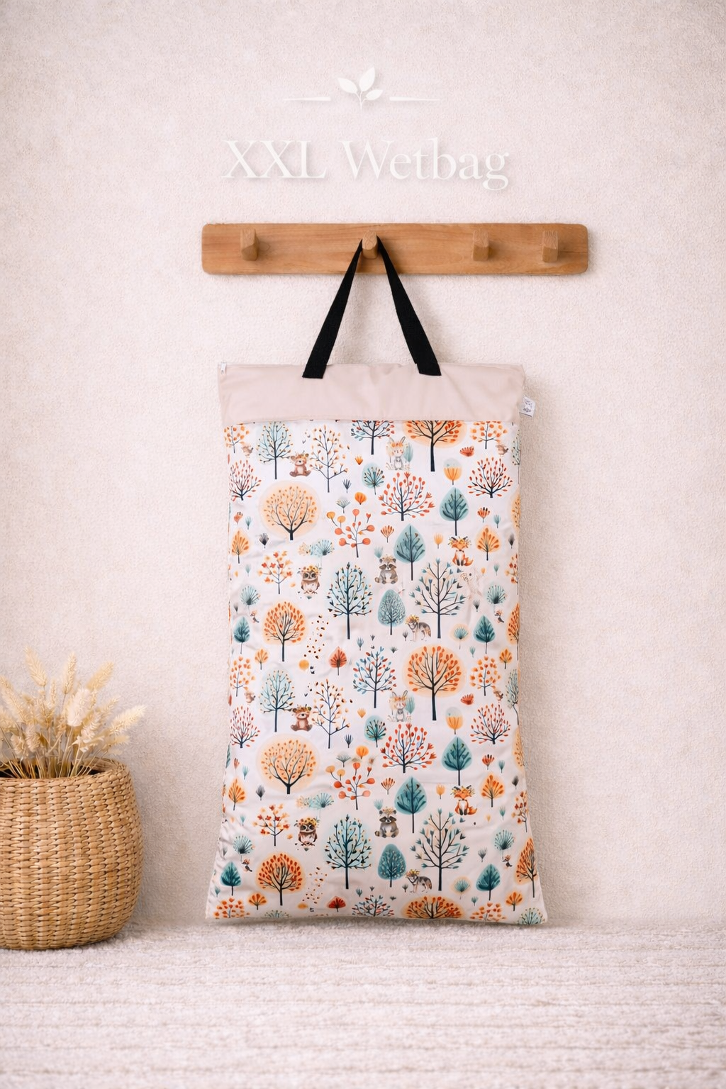 Wetbag Set für Baby Windeln und Kita wasserdicht wiederverwendbar praktische Nasstasche XXL und Maxi Größe