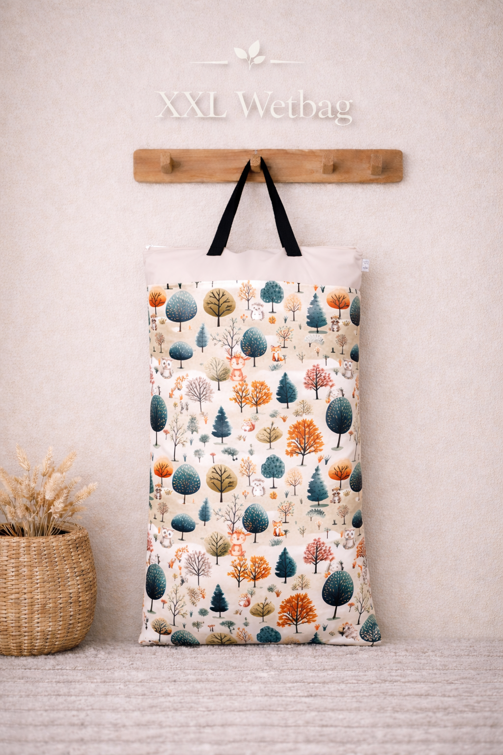 Wetbag Set für Baby Windeln und Kita wasserdicht wiederverwendbar praktische Nasstasche XXL und Maxi Größe
