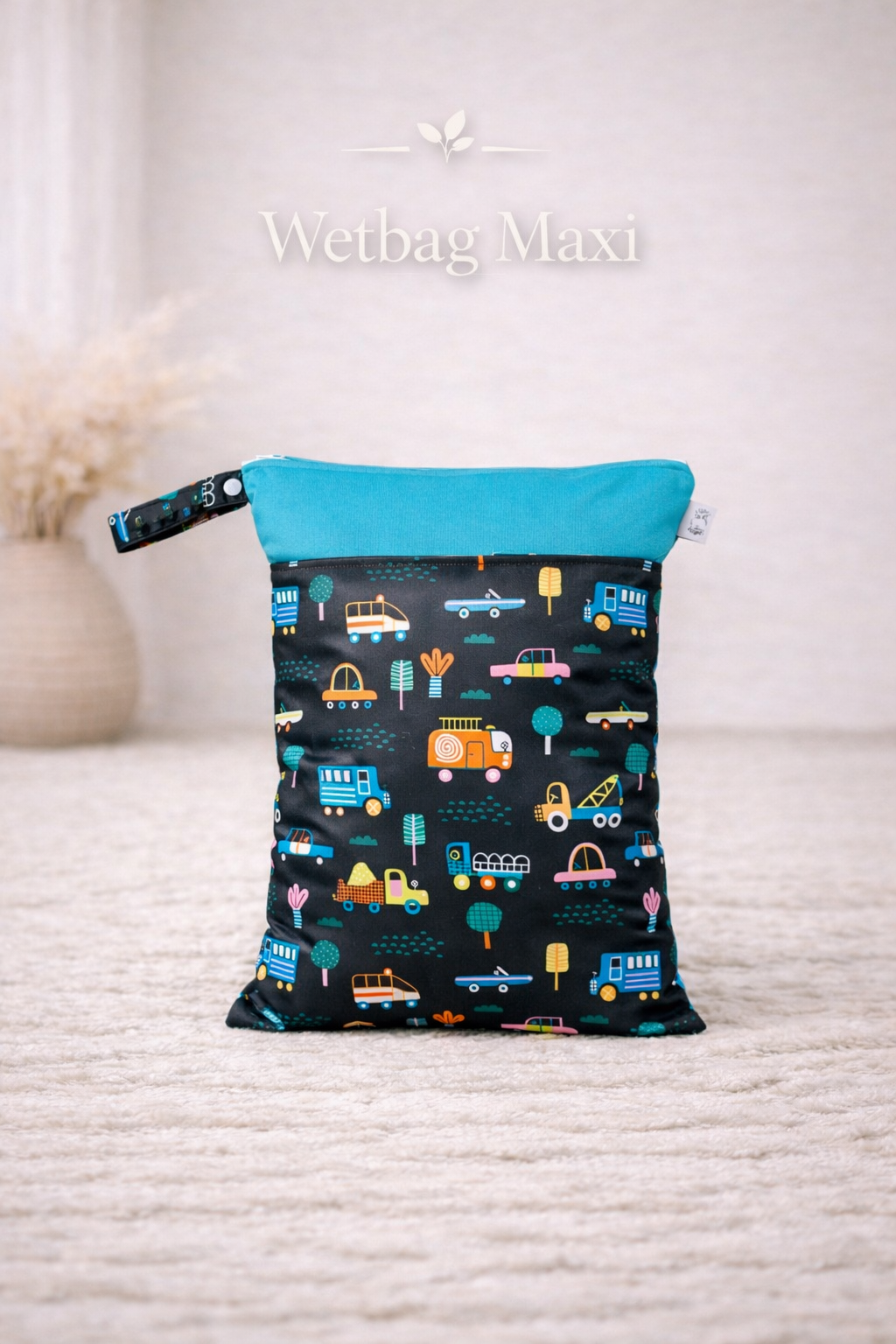 Wasserdichte Wetbag für Baby Windeln personalisiert mit Namen süßes B
Auto Tier Design wiederverwendbar