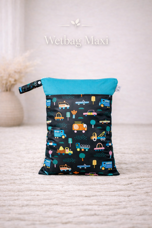 Wasserdichte Wetbag für Baby Windeln personalisiert mit Namen süßes B
Auto Tier Design wiederverwendbar