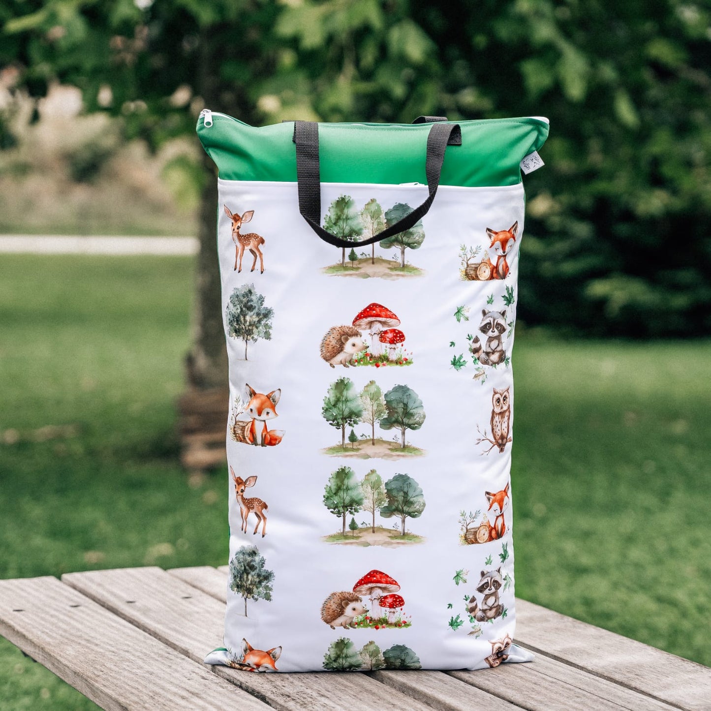 Wetbag Set für Baby Windeln und Kita wasserdicht wiederverwendbar praktische Nasstasche XXL und Maxi Größe