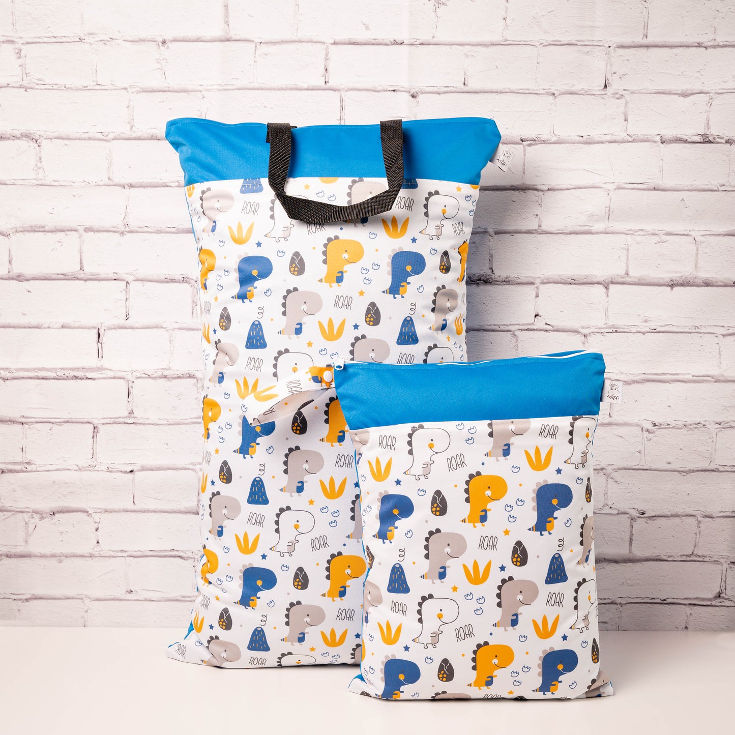 Nilpfi Maxi & XXL 2er Set "Dinoland dunkelblau"
